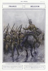 Französische und belgische Militäruniformen, Erster Weltkrieg, 1914